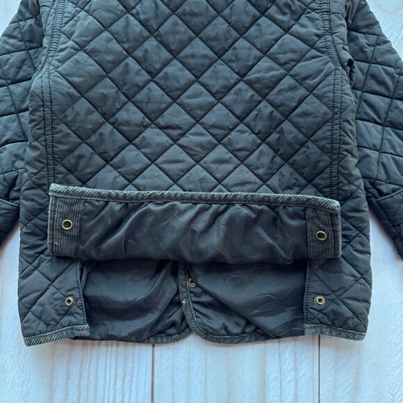 Polo Ralph Lauren Boys Toddler 3/3T Quilted Barn Jacket Corduroy Trim Black - Picture 6 of 8